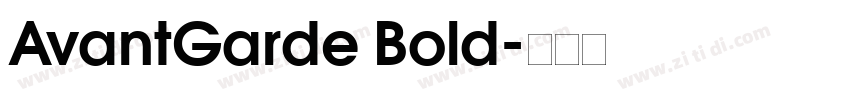 AvantGarde Bold字体转换